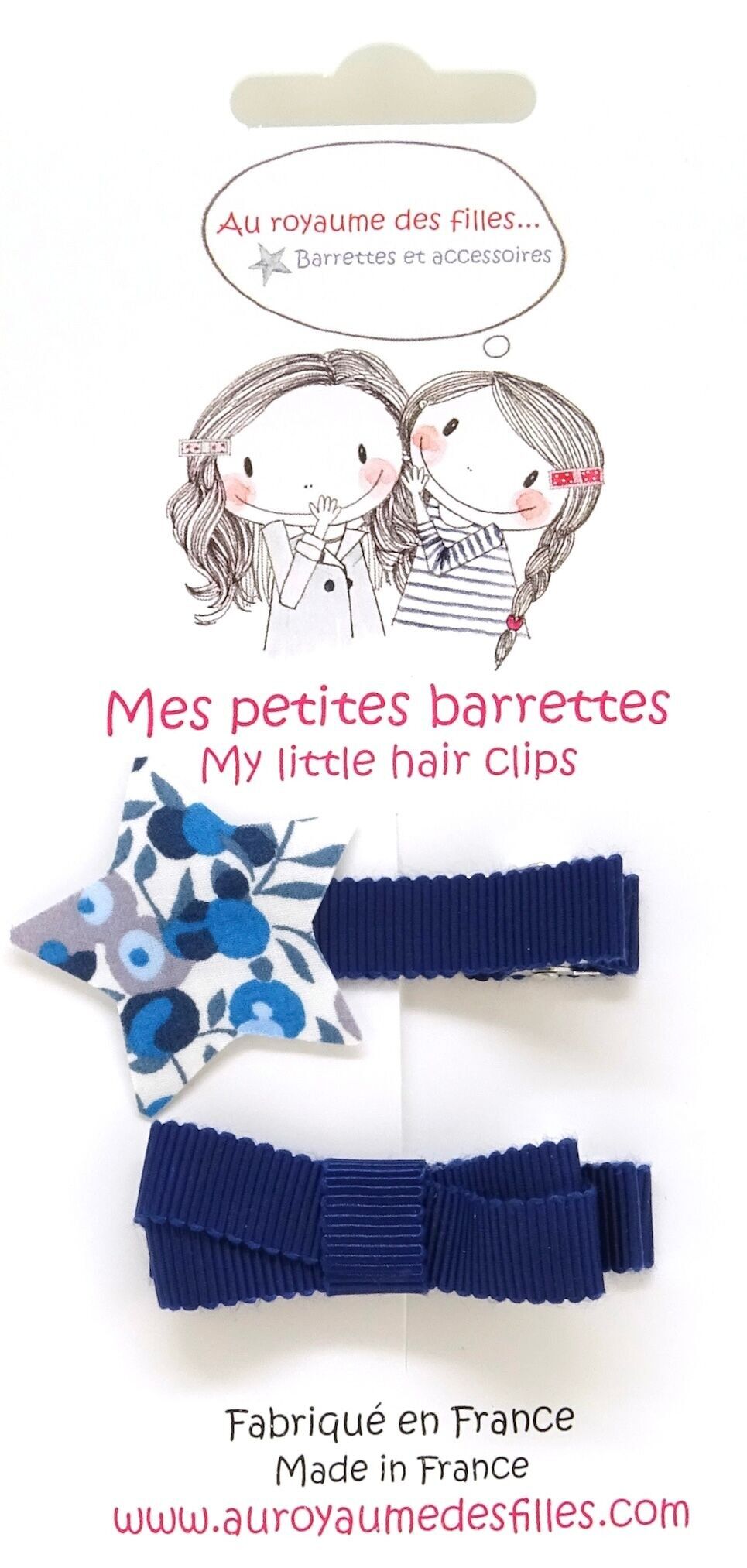 Set di 2 fermagli per capelli E25