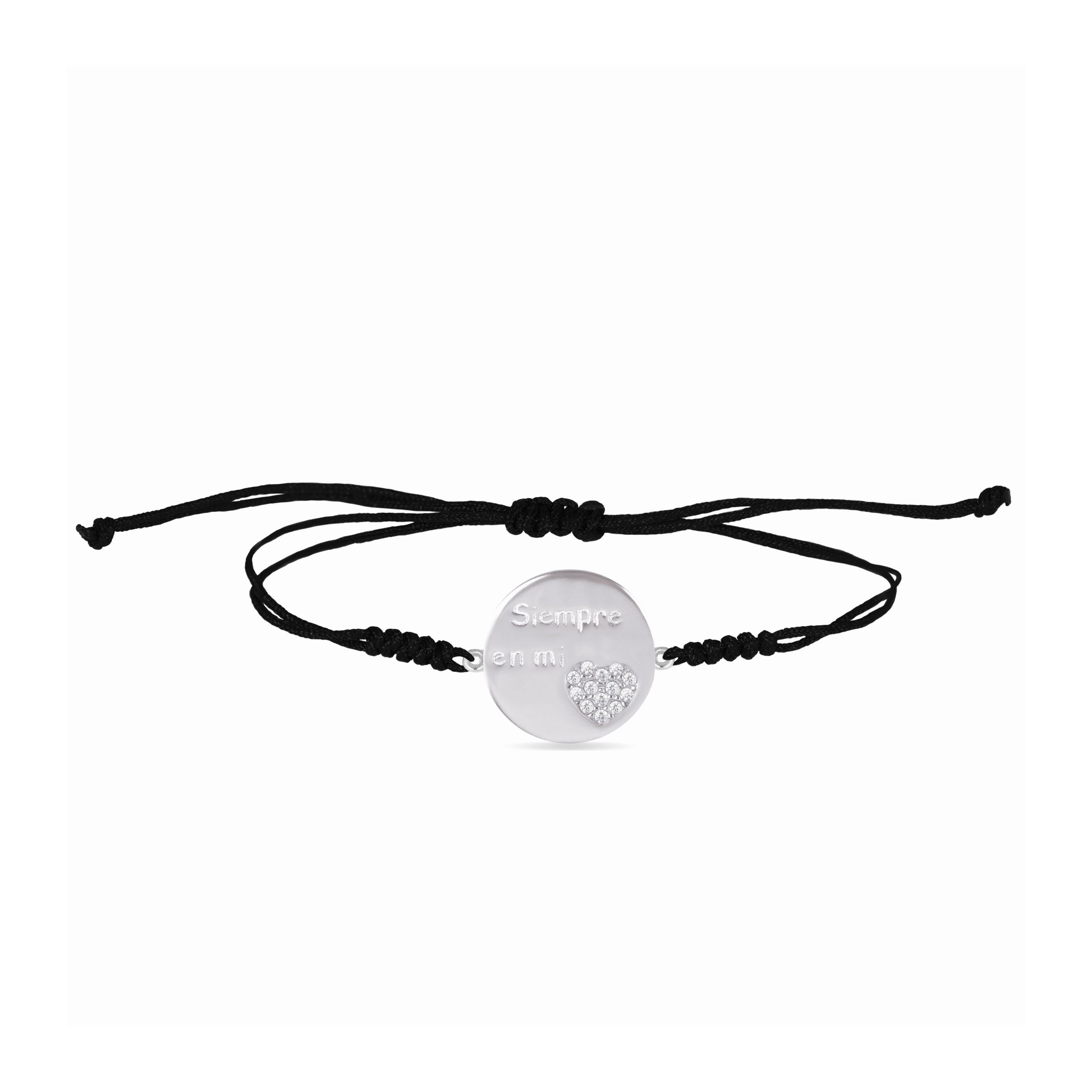 Bracciale in Argento 925 con Zirconi Lucidi rifiniti in rodio - Sempre