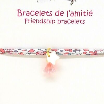 Star mother-of-pearl friendship bracelets - BAM1