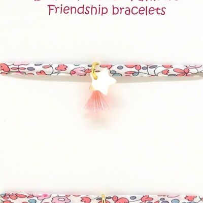 Star mother-of-pearl friendship bracelets - BAM1