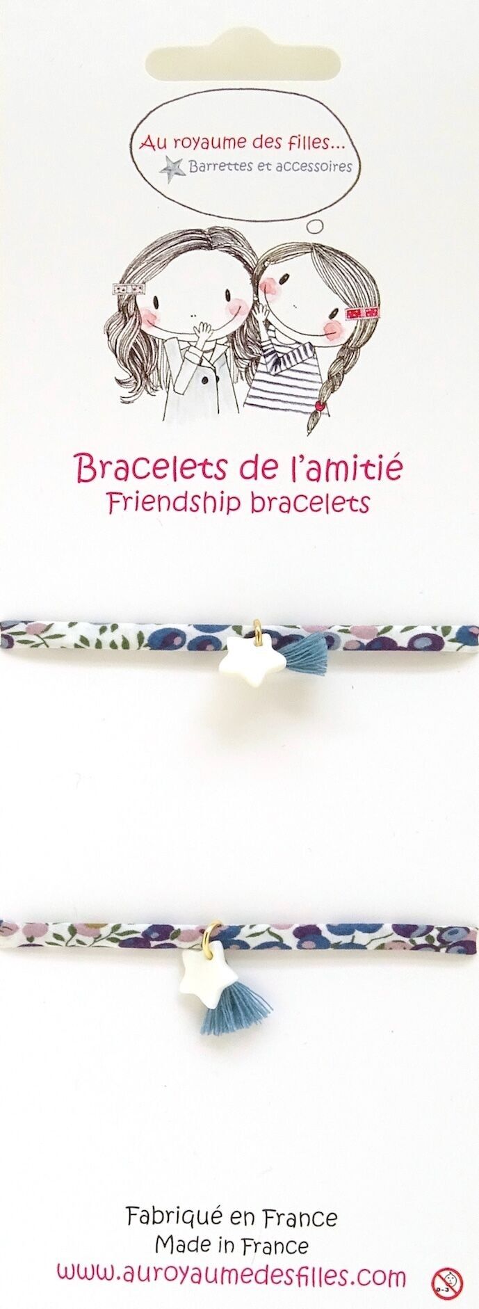 Mother-of-pearl star friendship bracelets - BAM1