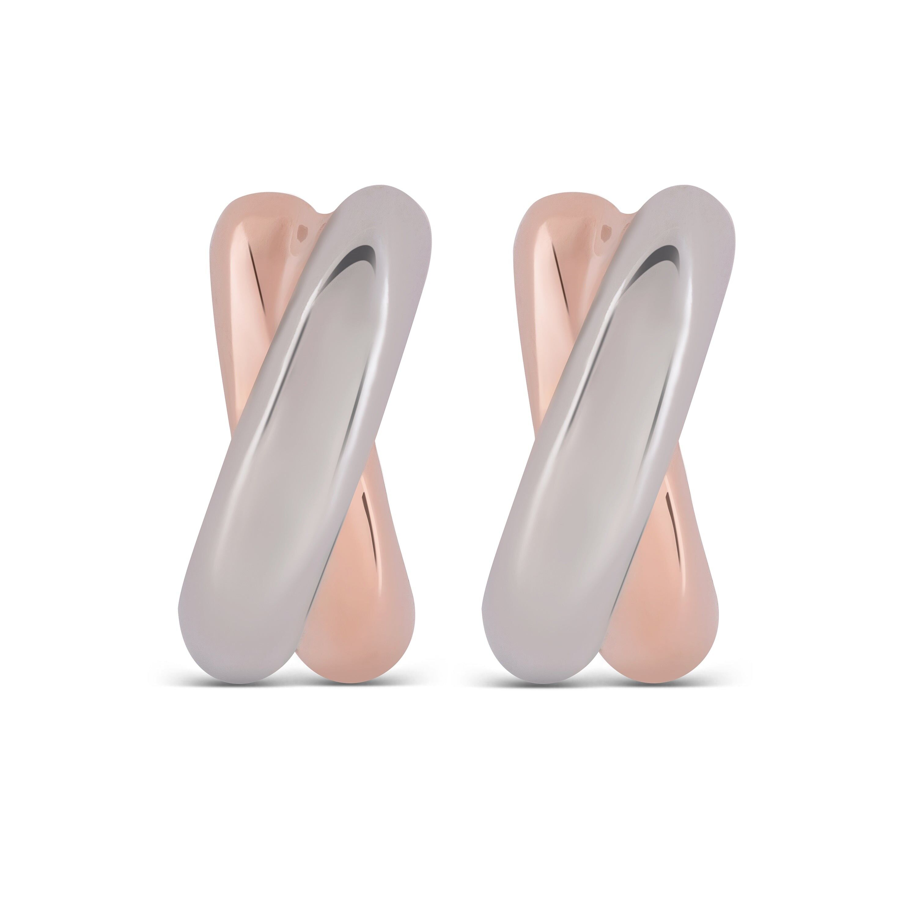 Orecchini rifiniti in oro rosa 18 carati - Dumiso