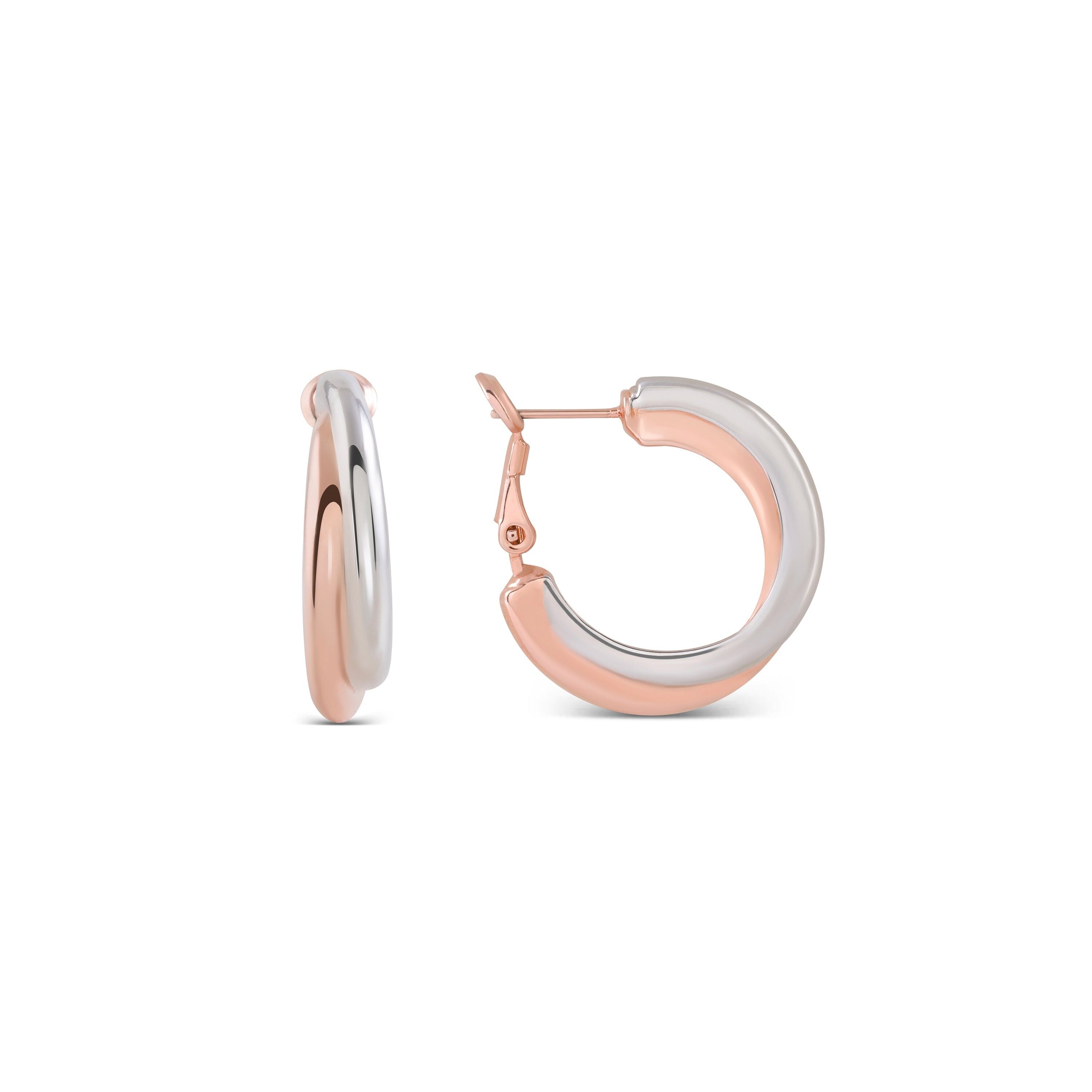 Orecchini rifiniti in oro rosa 18 carati - Kalambo