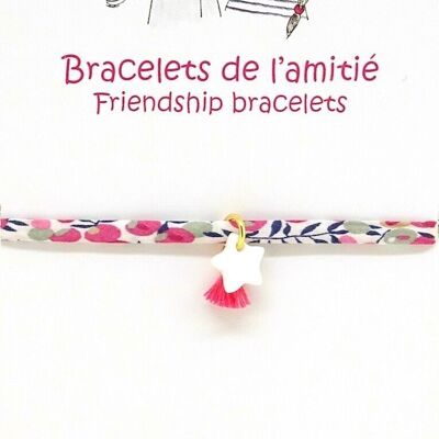 Pulseras de la amistad de nácar estrella -BAM2