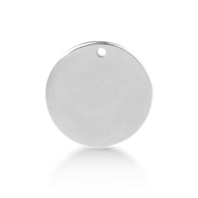 Ciondolo in Argento Sterling 925 con finitura rodiata - Cerchio