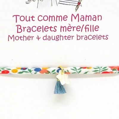 BMF3 mother-of-pearl star mother/daughter bracelets