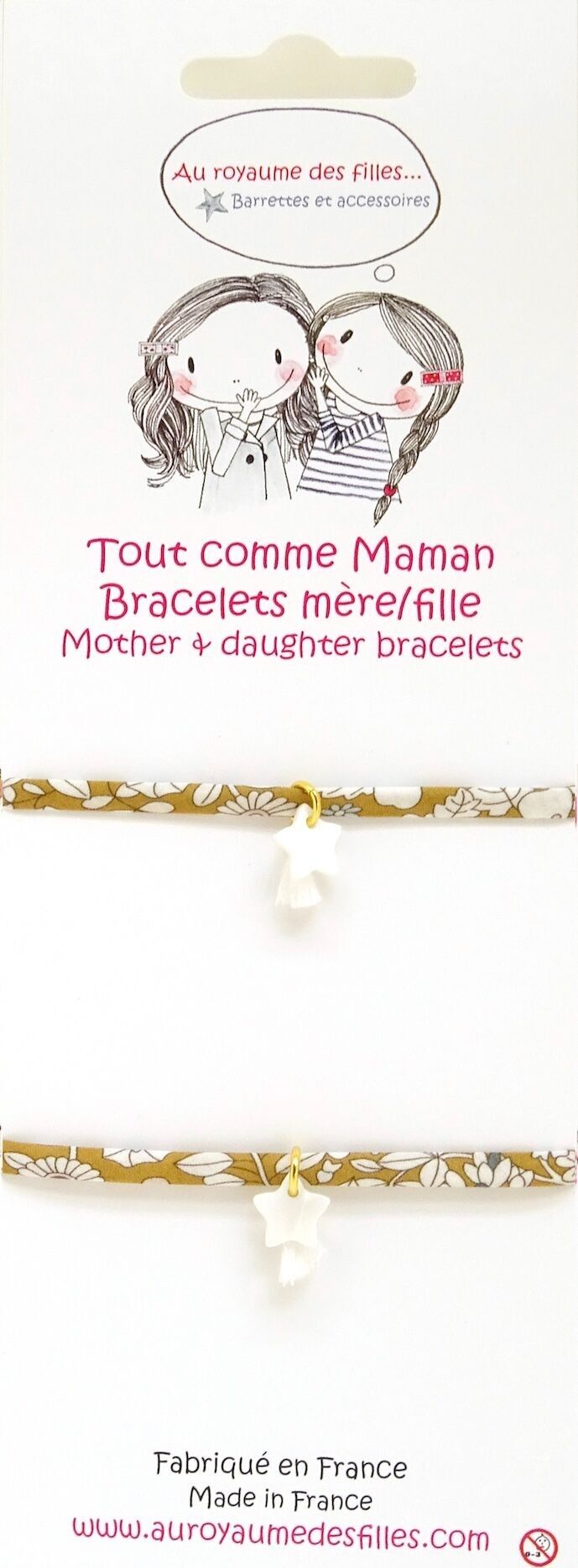 Braccialetti stella madreperla madre/figlia BMF4