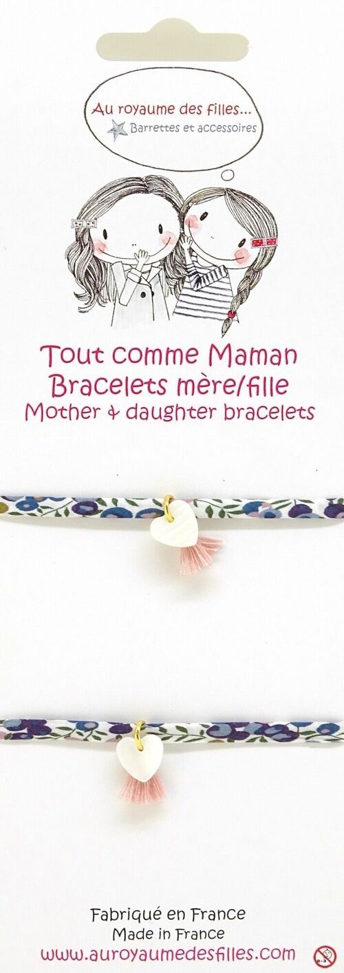 Bracelets Mère/Fille nacre étoile BMF5