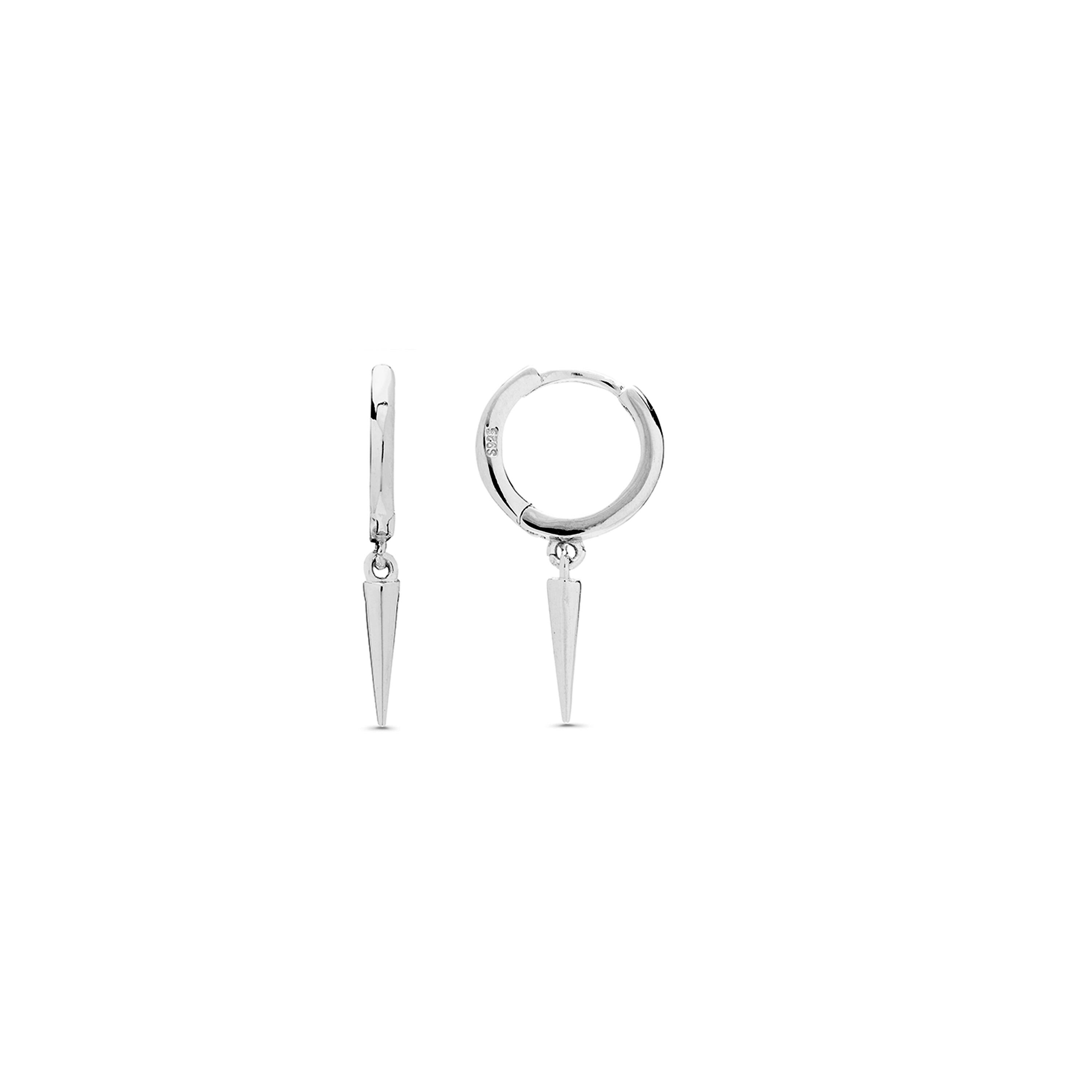 Orecchini in argento sterling 925 con finitura rodiata - Manber