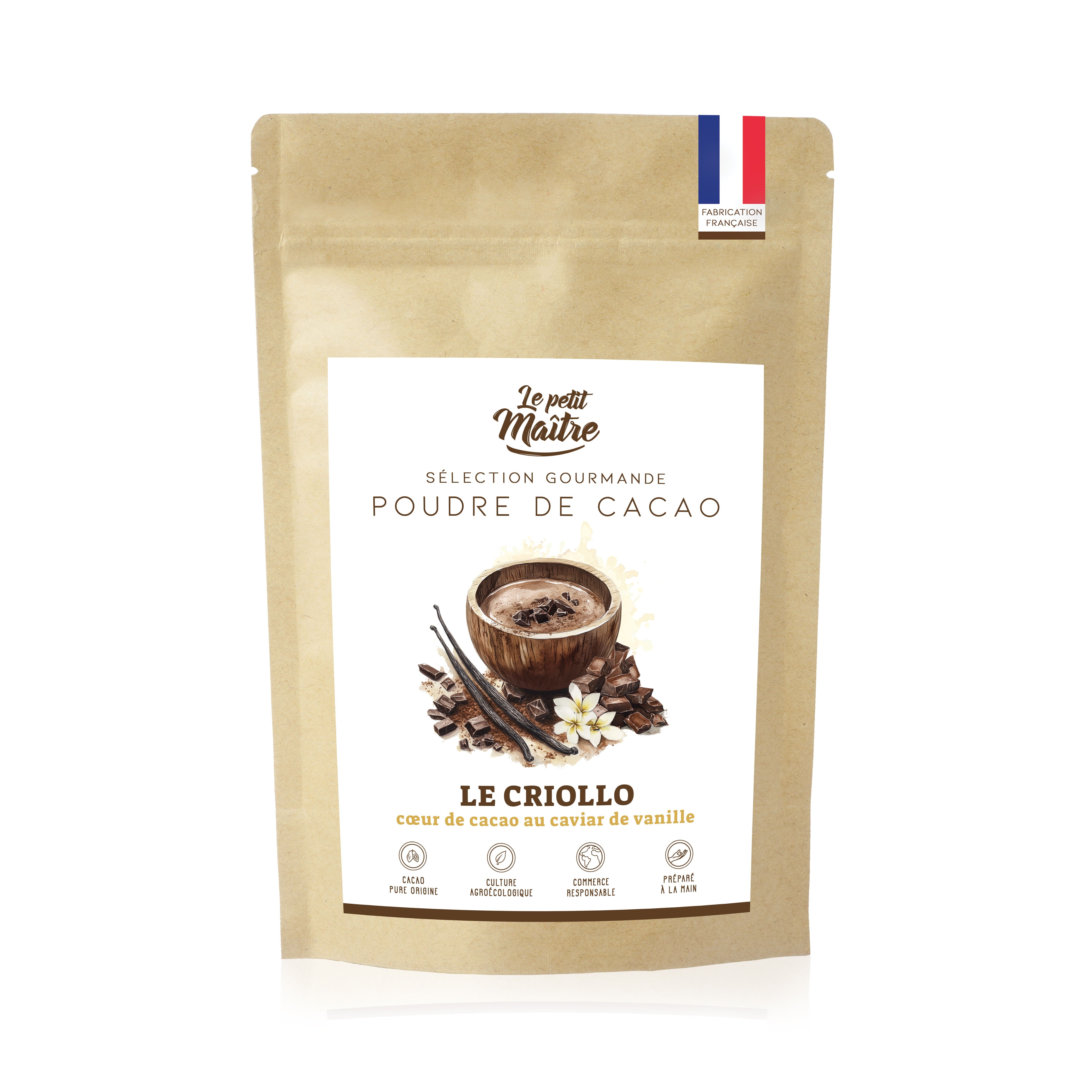 Criollo - Cocoa heart powder with Bourbon vanilla caviar