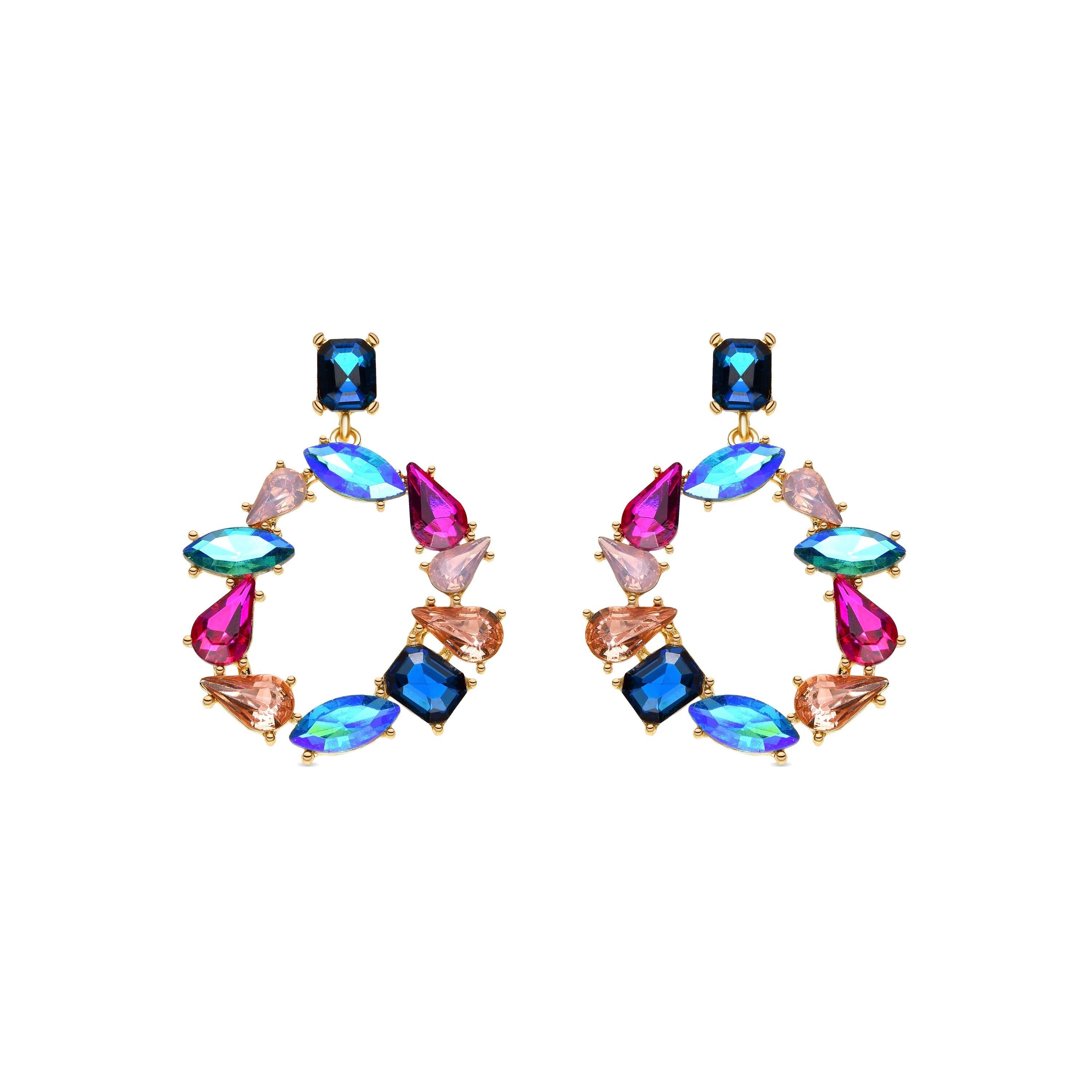 Durblai-Ohrringe mit 18-karätigem Goldfinish