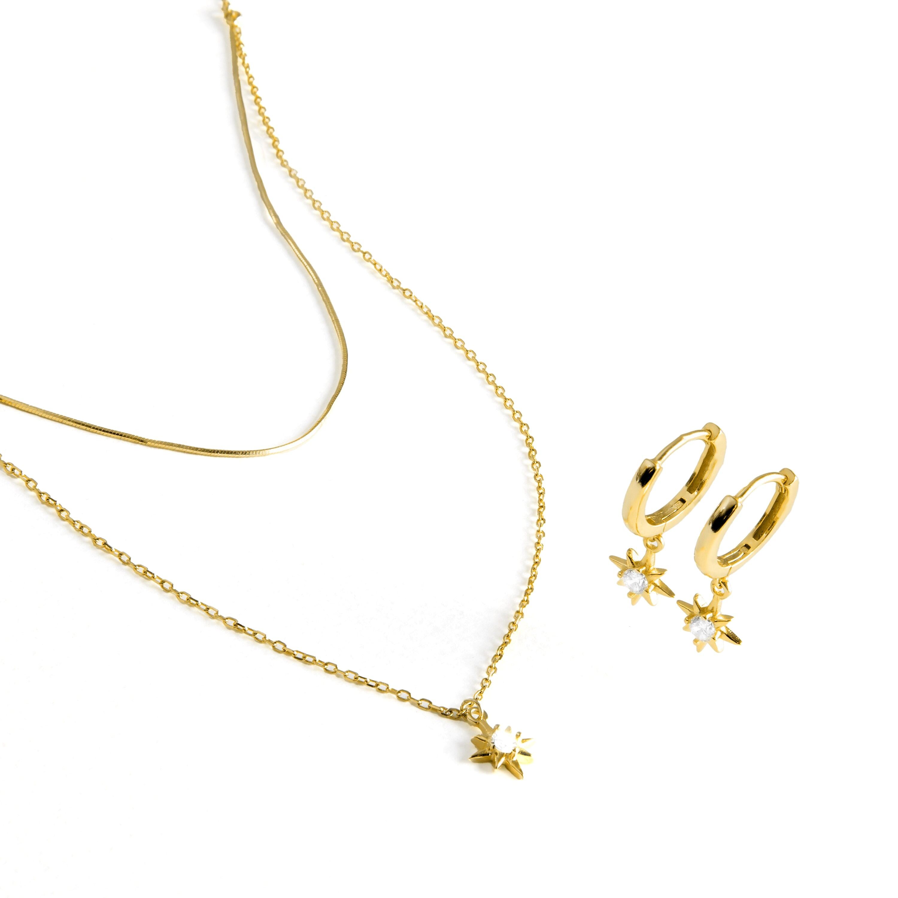 Orecchini Luxenter Neecar e collana Lialt incastonati in argento sterling 925