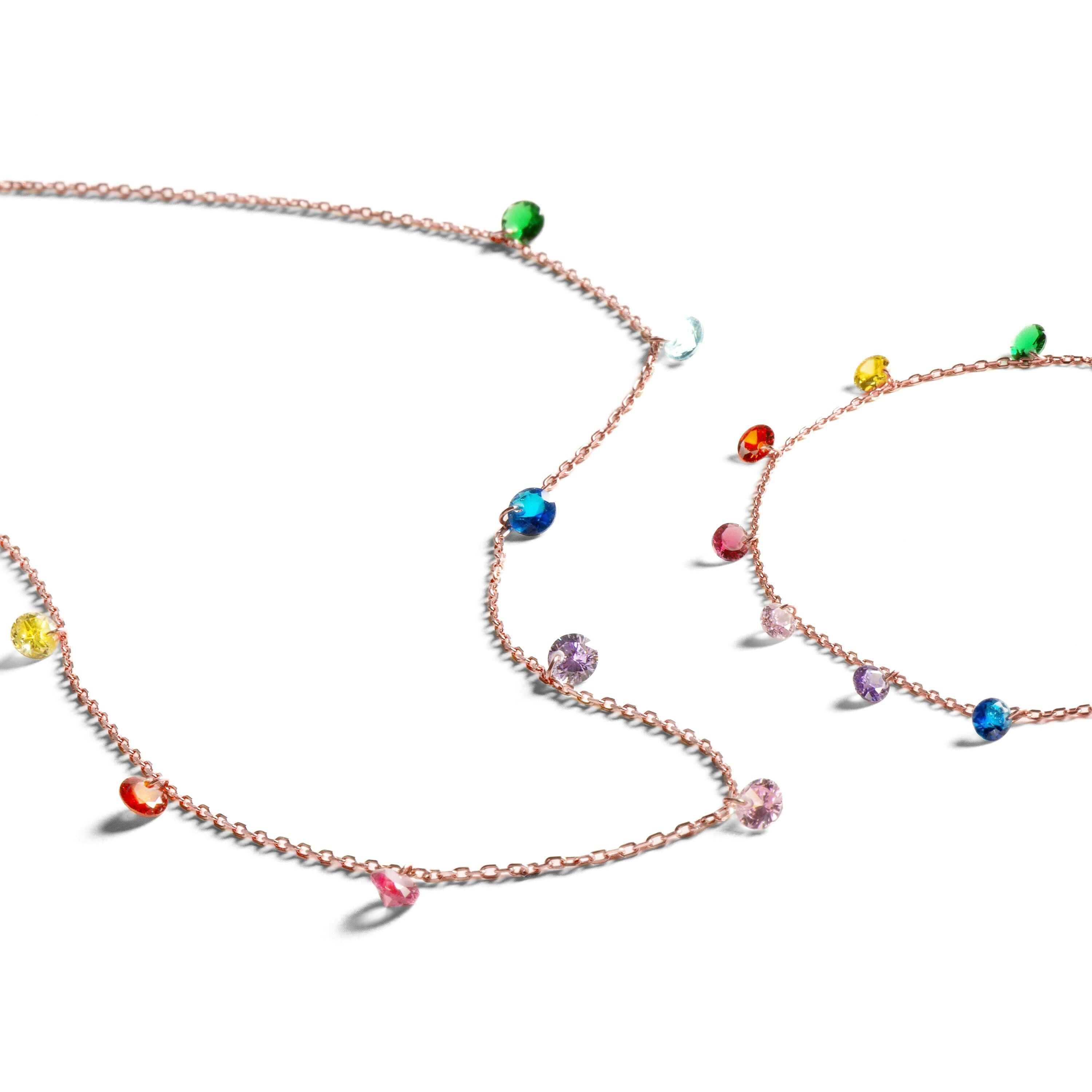 Set di bracciale e collana Rolcon in argento sterling 925 Luxenter