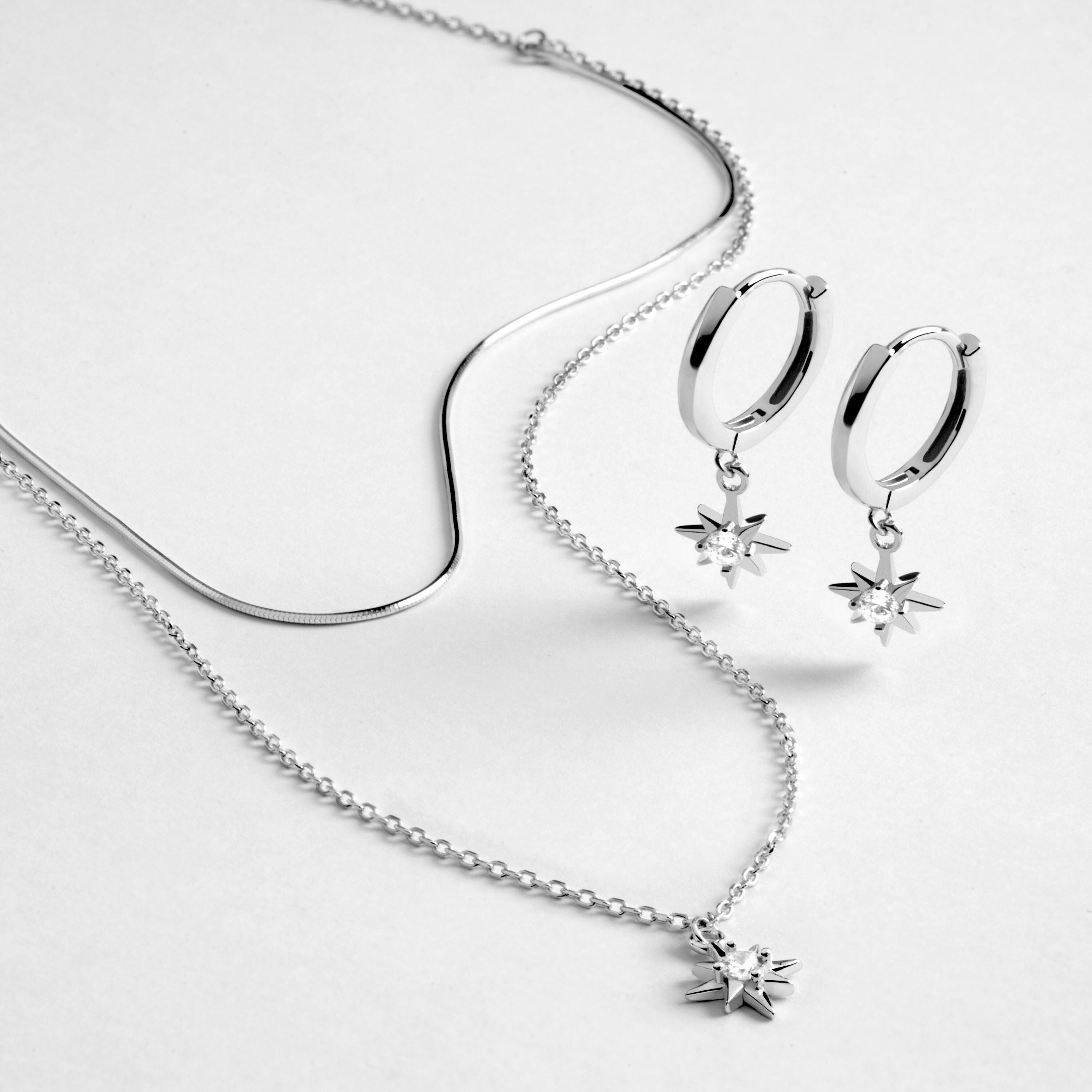 Orecchini Luxenter Neecar e collana Lialt incastonati in argento sterling 925