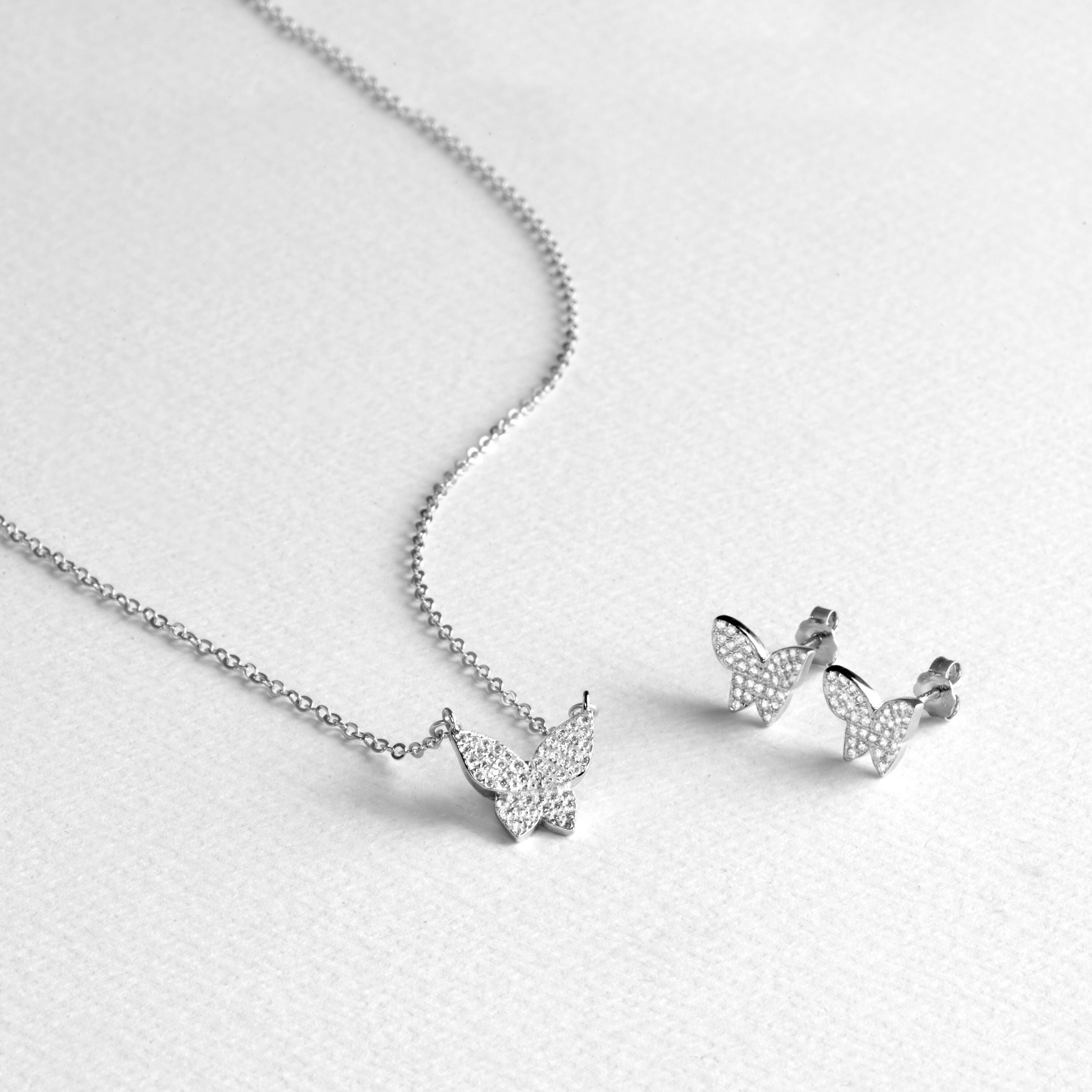 Orecchini e collana Luxenter Rach in argento sterling 925