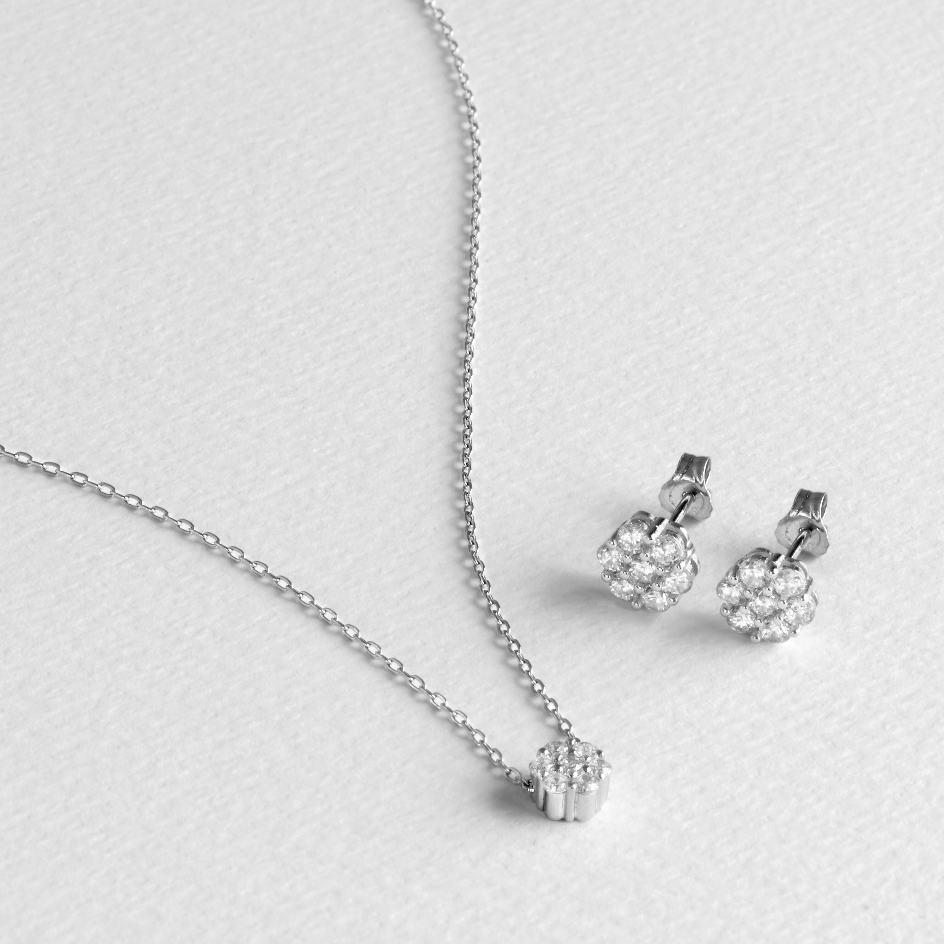Orecchini e collana Luxenter Hudur in argento sterling 925