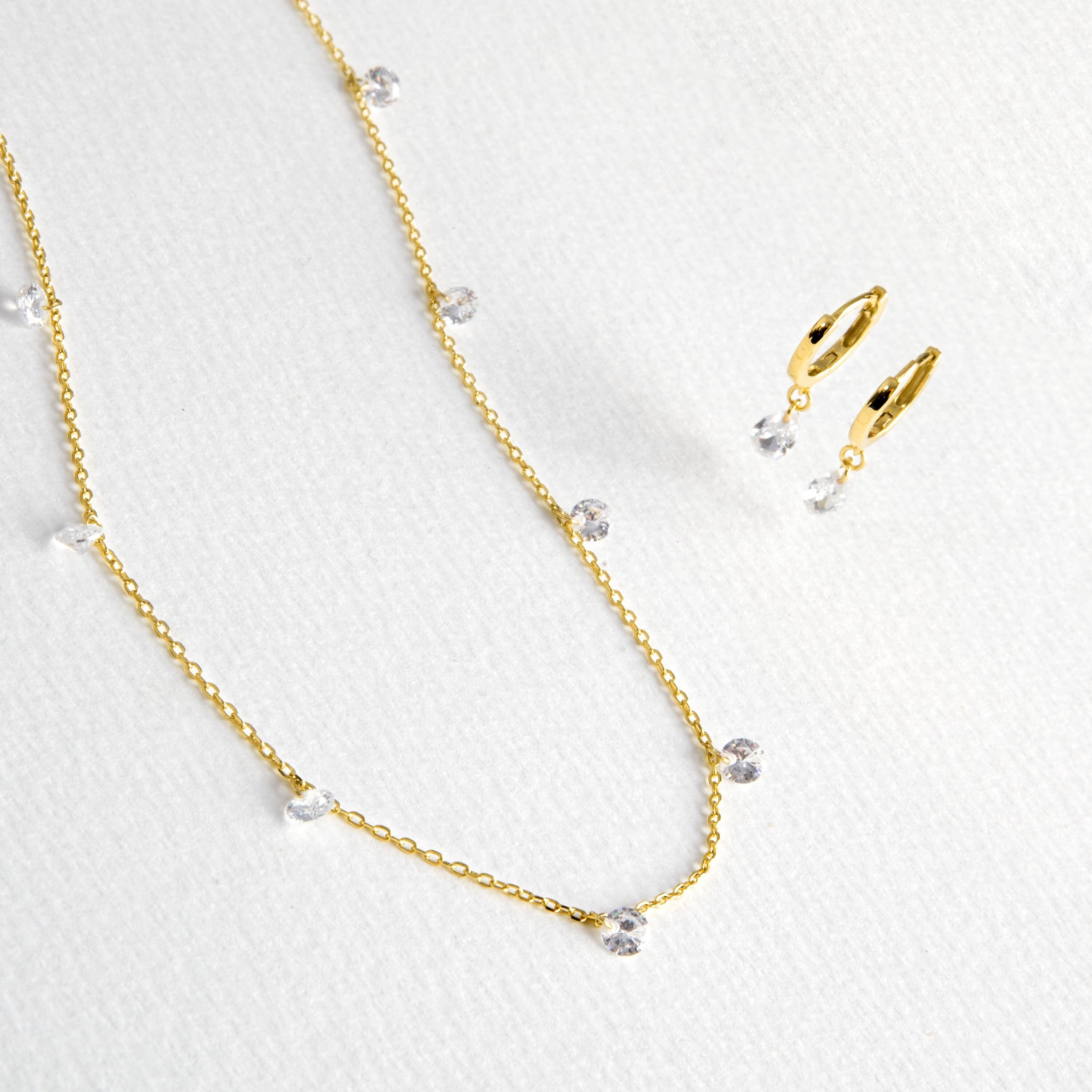 Set di orecchini e collana in argento sterling 925 Luxenter Arinor