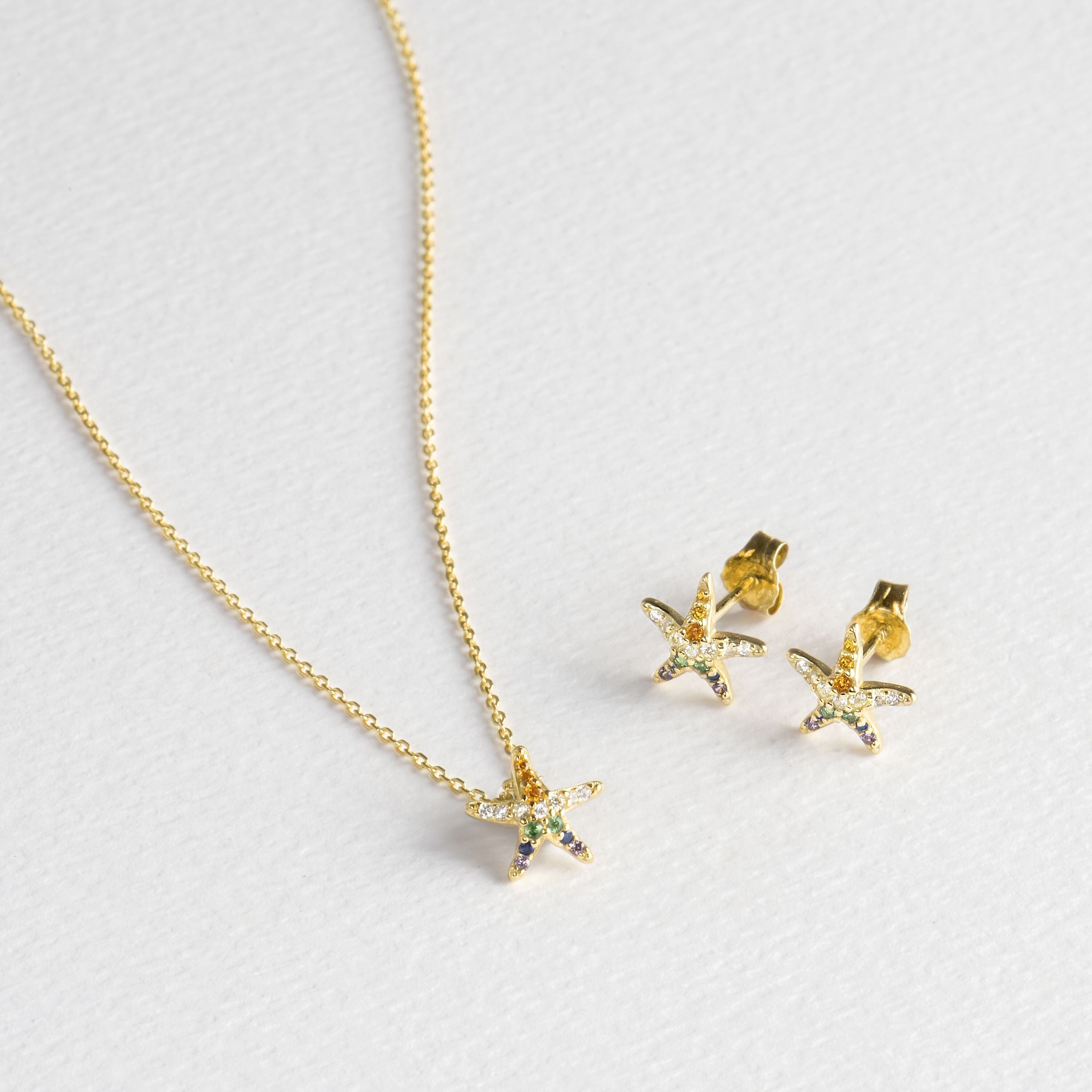 Orecchini e collana Luxenter Sarij in argento sterling 925