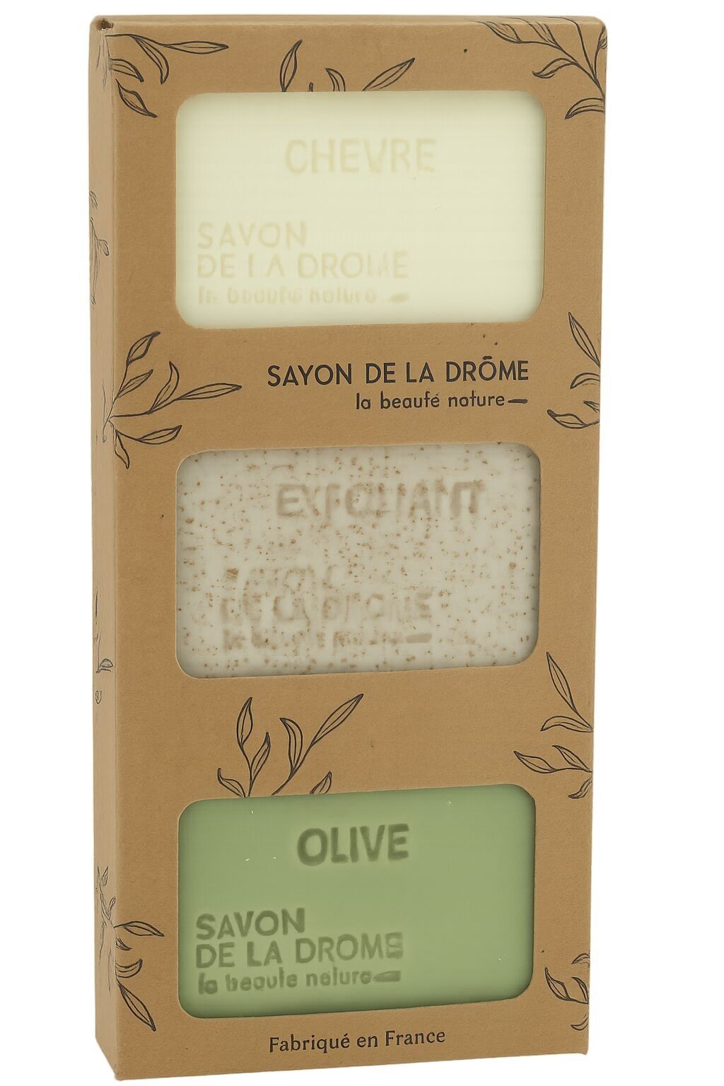 Mixed Perfume Soaps Exfoliating Goat 100% Olive Box of 3 x 100g