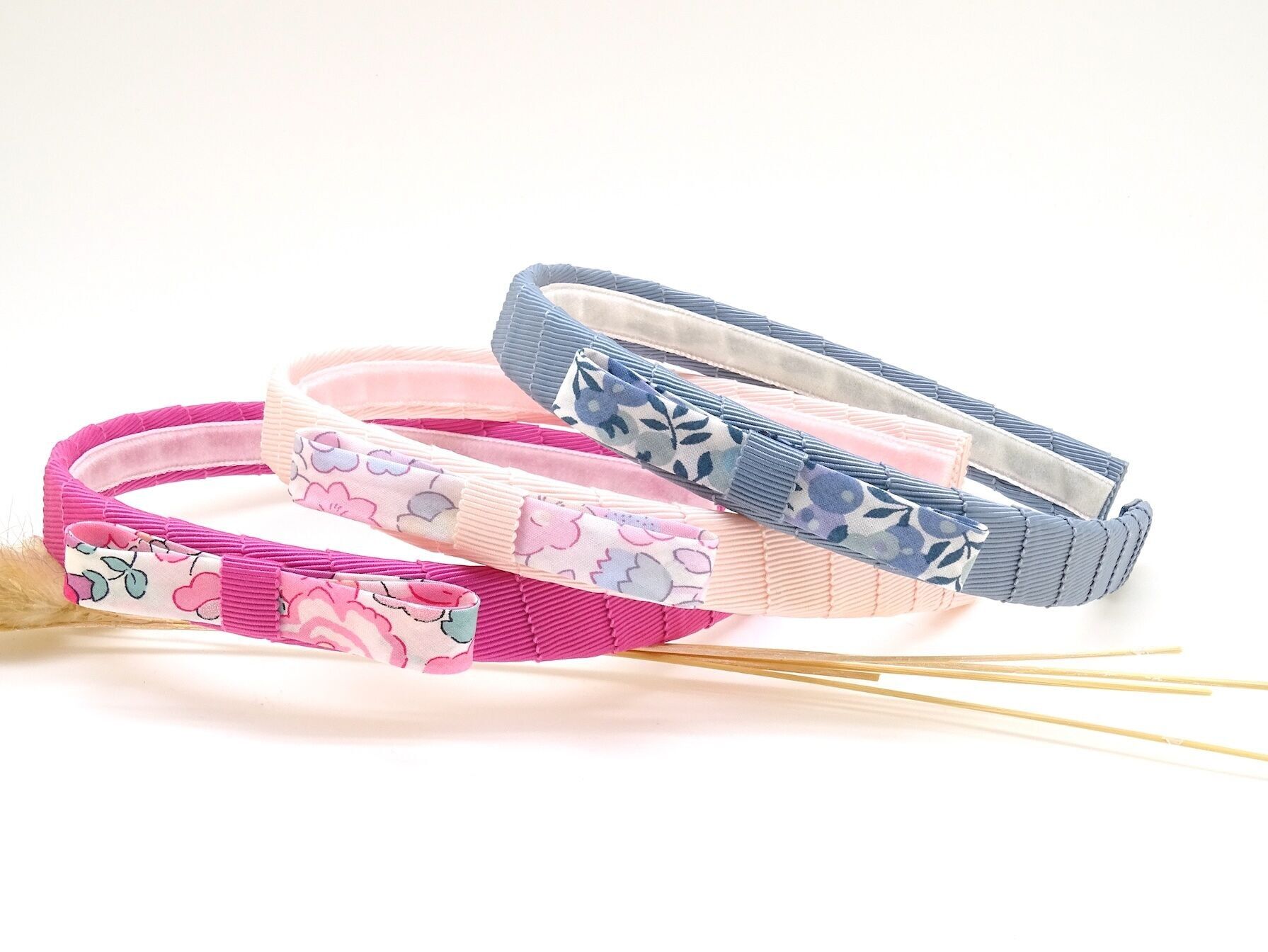 Cerchietti Liberty in grosgrain