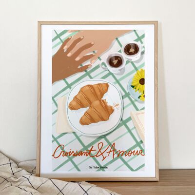Poster - Croissant & Love
