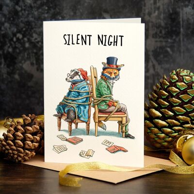 Tarjeta navideña de Noche de Paz - Tarjeta navideña