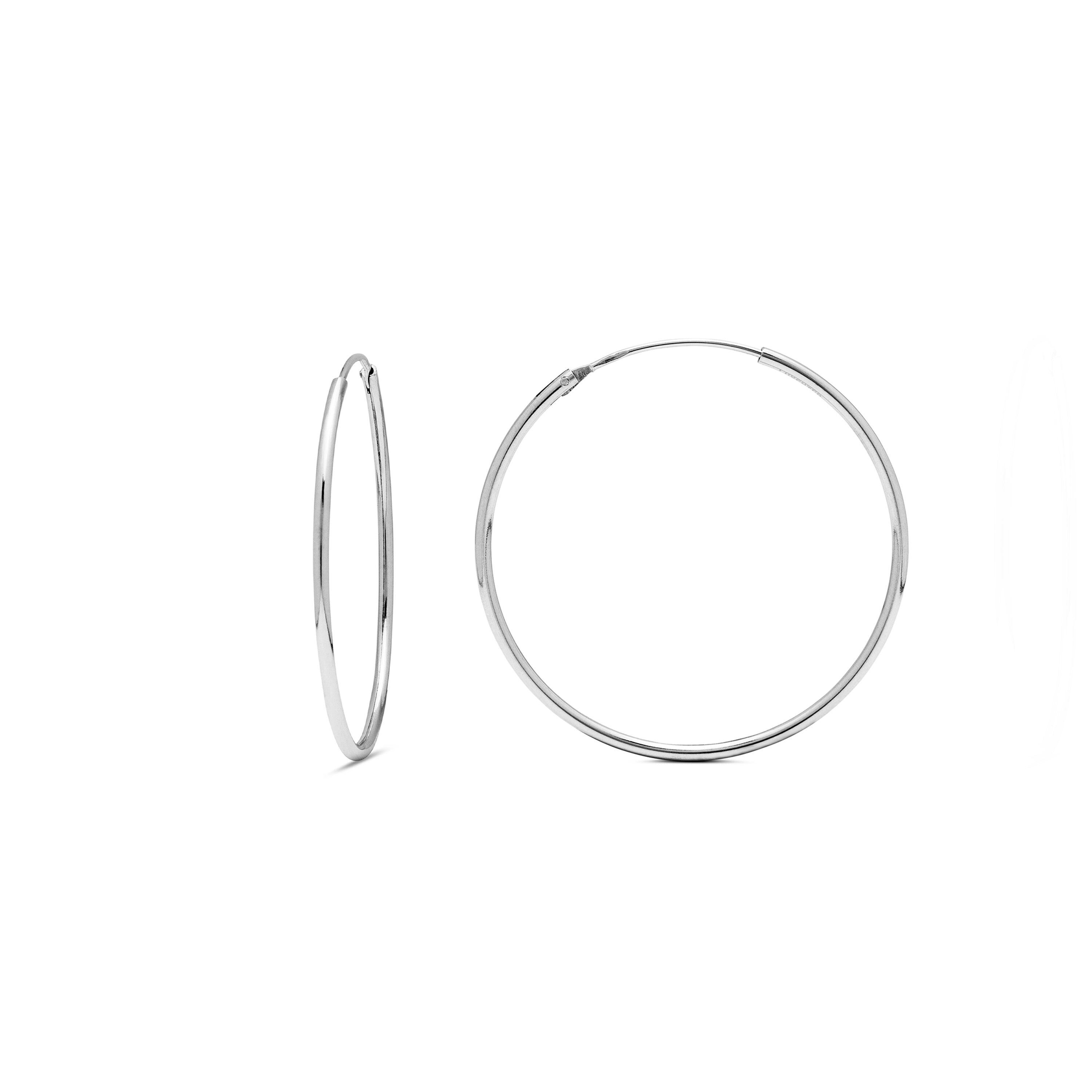 Orecchini Luxenter in argento sterling 925 con finitura rodio - Angar