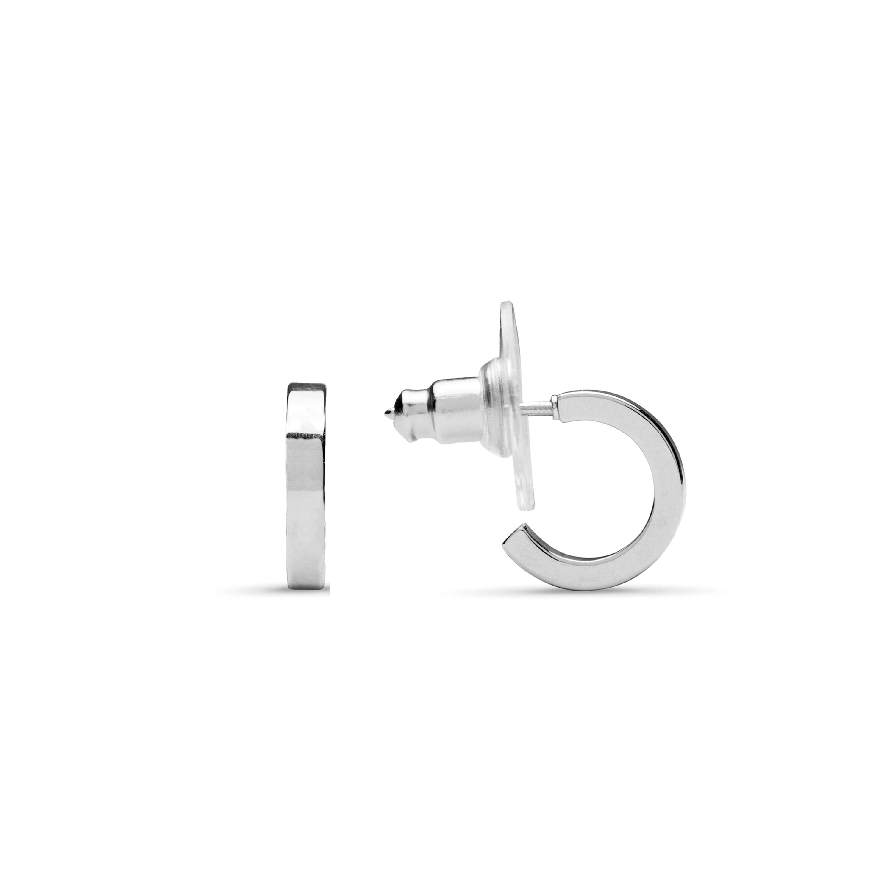 Orecchini Luxenter rifiniti in rodio - Caror