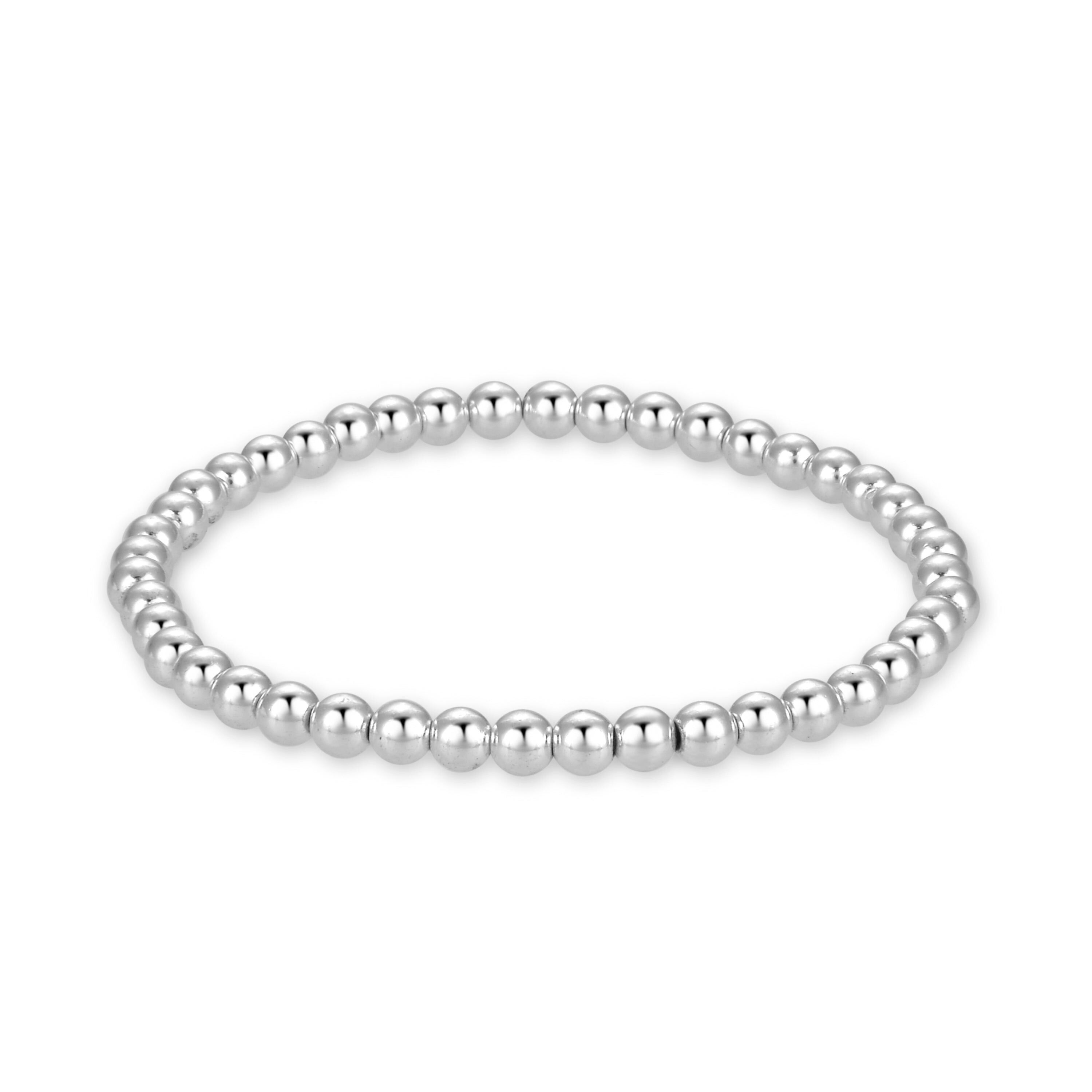 Bracciale Luxenter in Argento Sterling 925 con Ematite rifinita in rodio - Kecwen