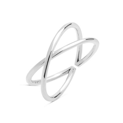 Anello Luxenter in argento sterling 925 con finitura rodio - Danhew
