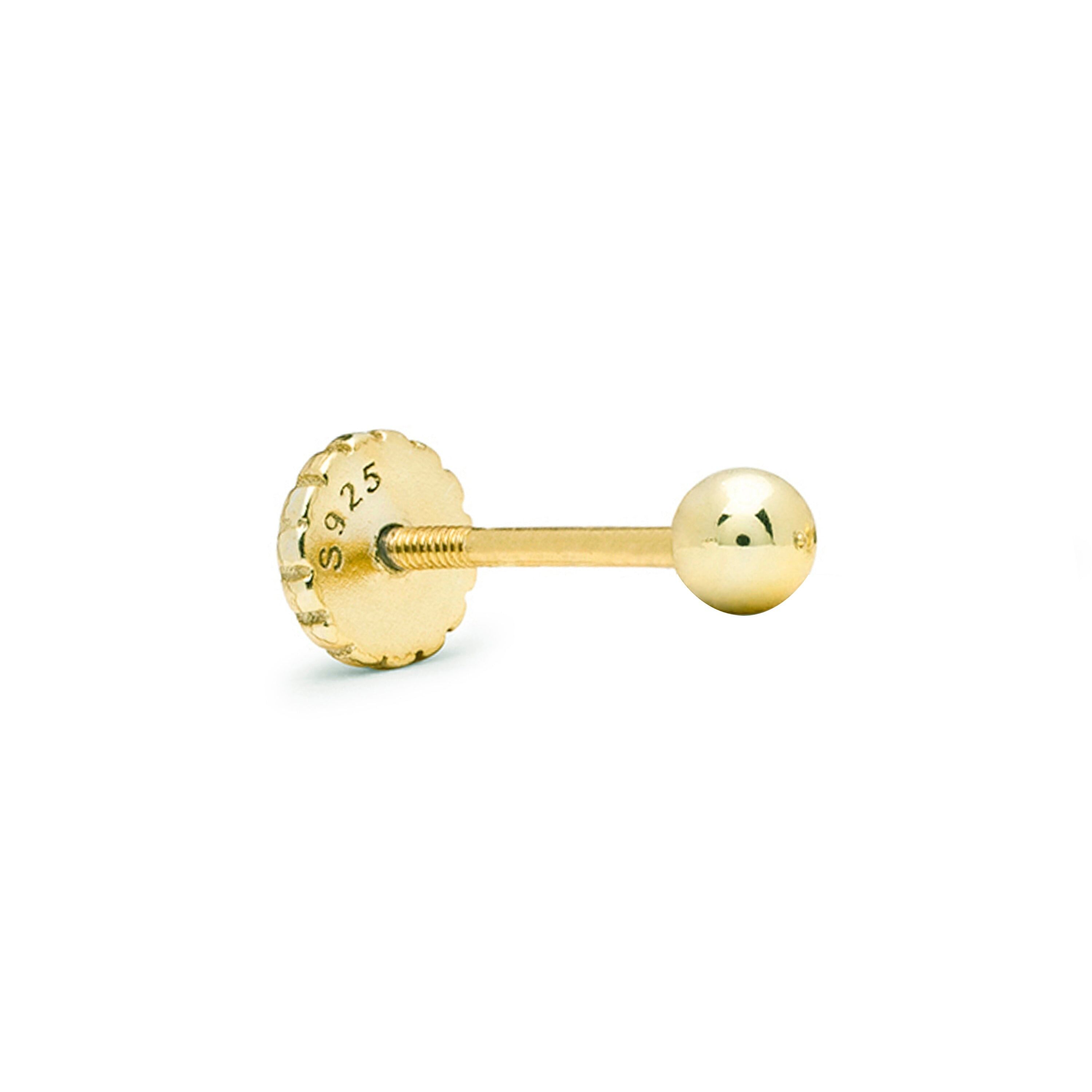 Piercing Luxenter in argento sterling 925 rifinito in oro giallo 18 carati - Kilsel