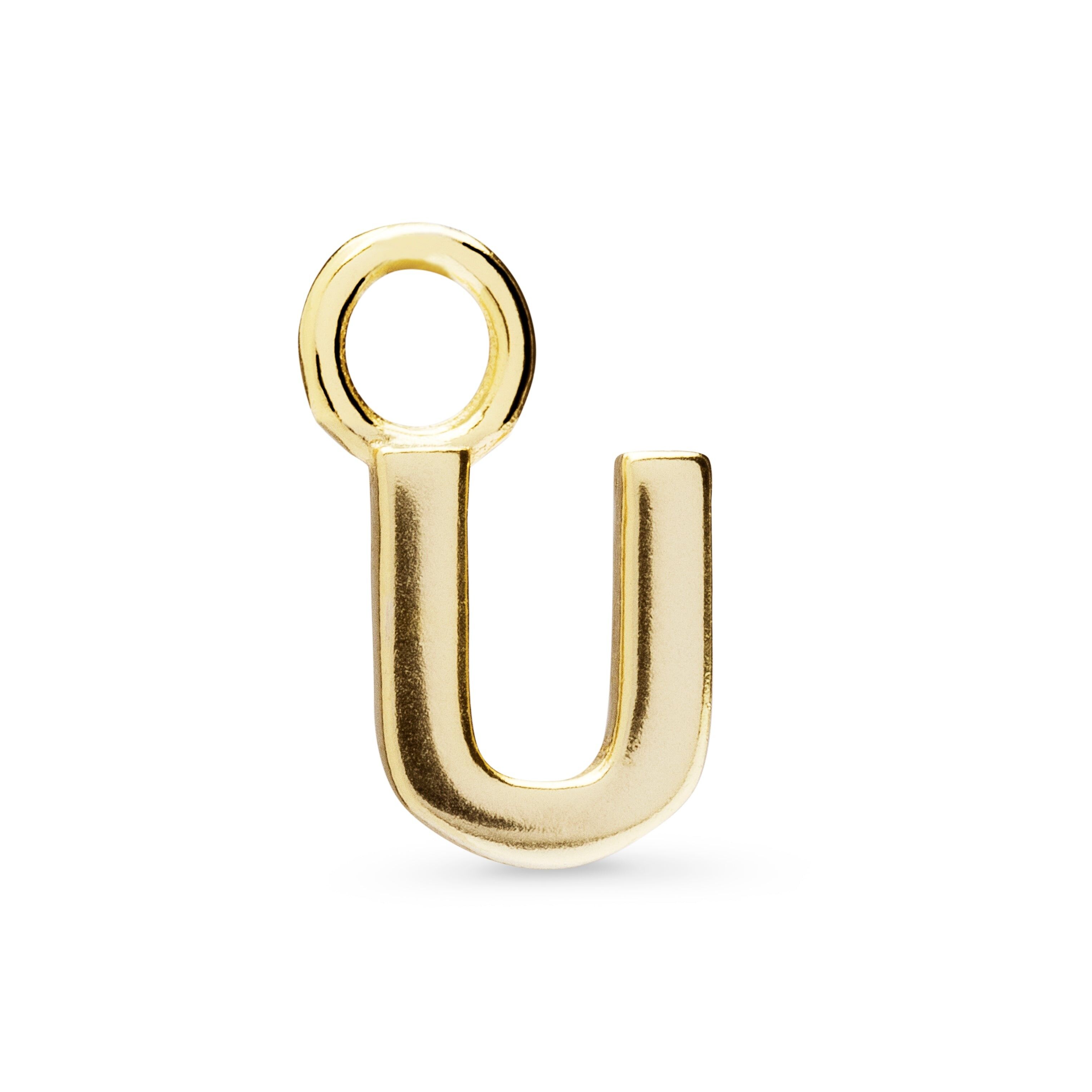 Ciondolo Luxenter in argento sterling 925 rifinito in oro giallo 18 carati - U