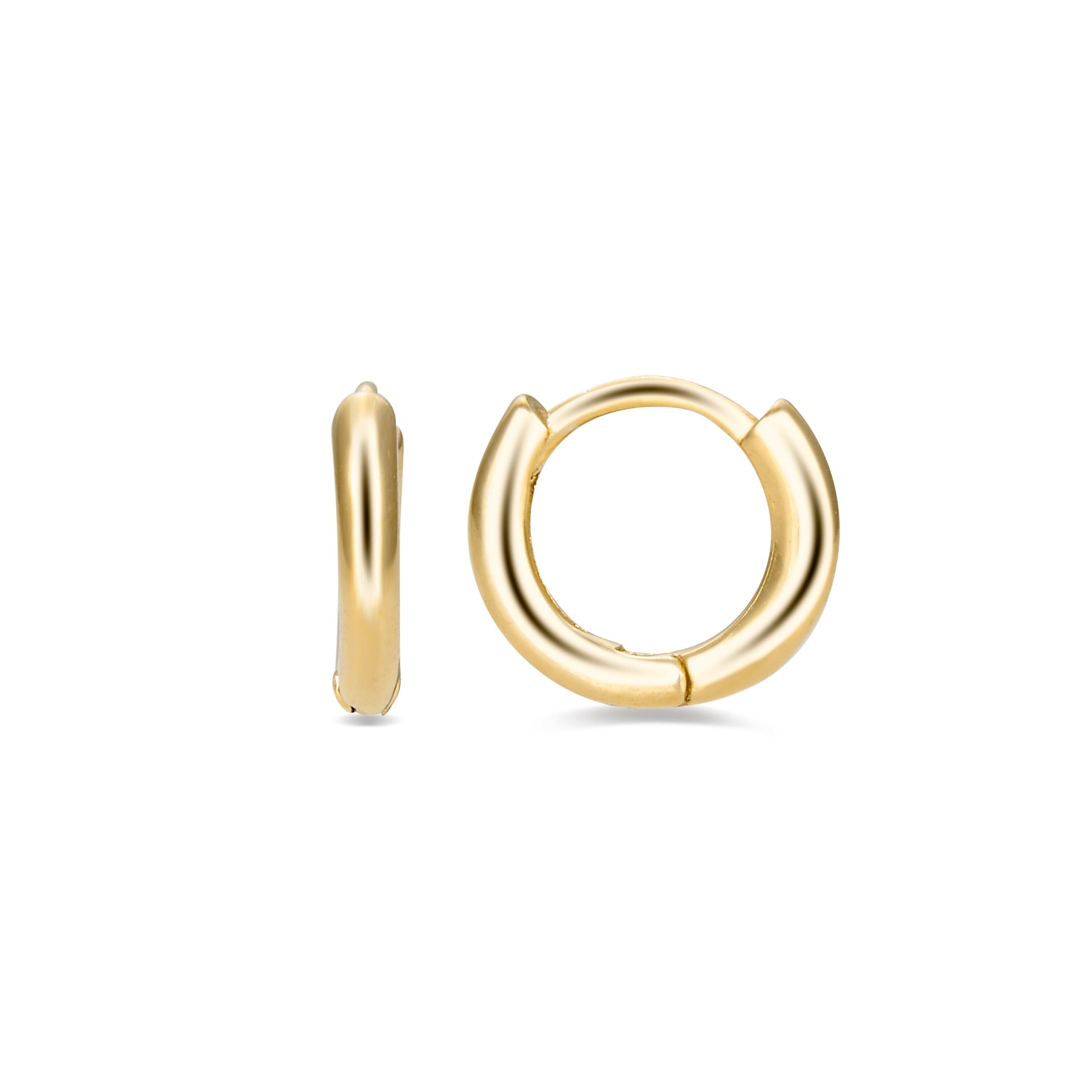 Orecchini Luxenter in argento sterling 925 rifiniti in oro giallo 18 carati - Ricbeorn