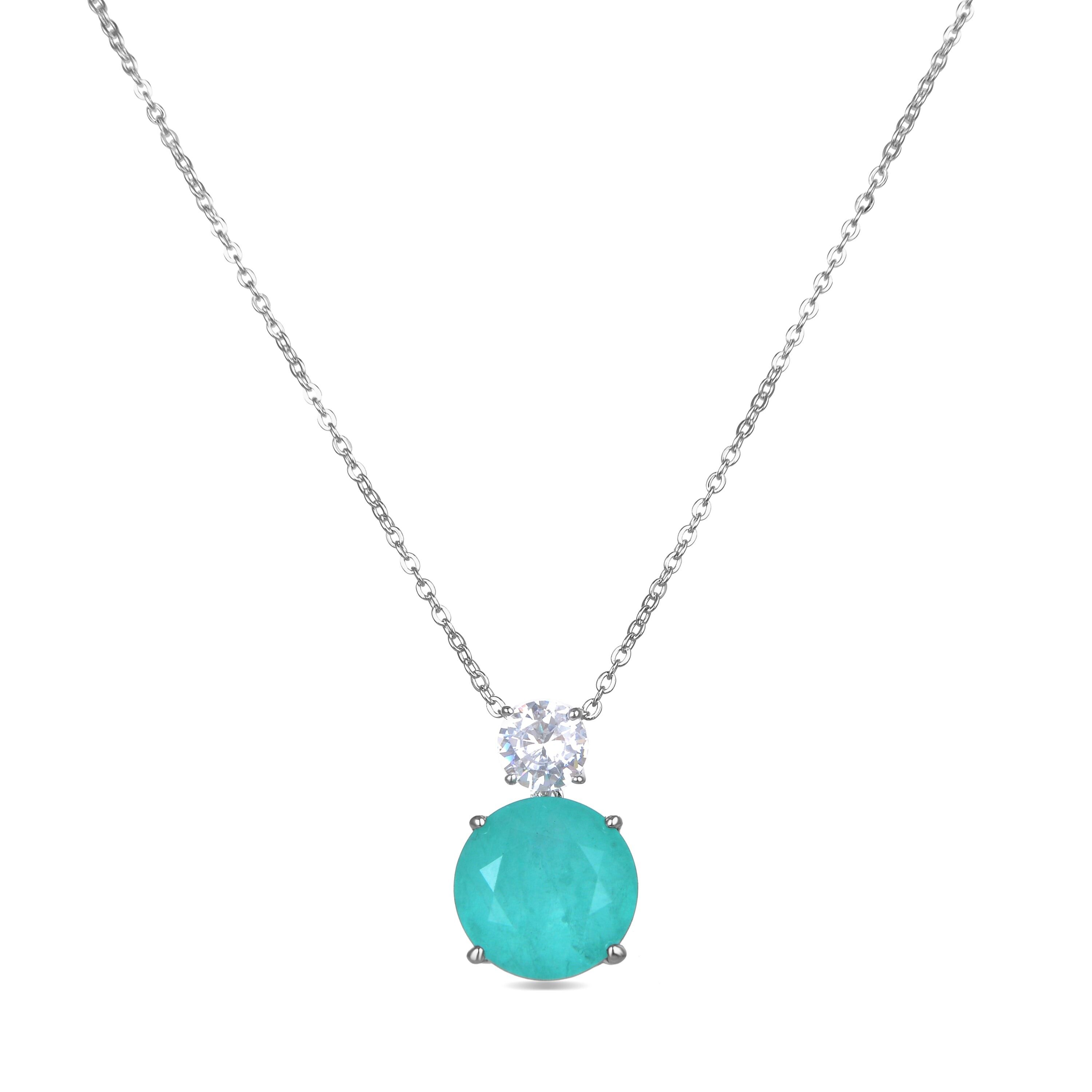 Collana Luxenter in Argento Sterling 925 con Zirconi di Santa Maria Africana rifiniti in rodio - Sucrow