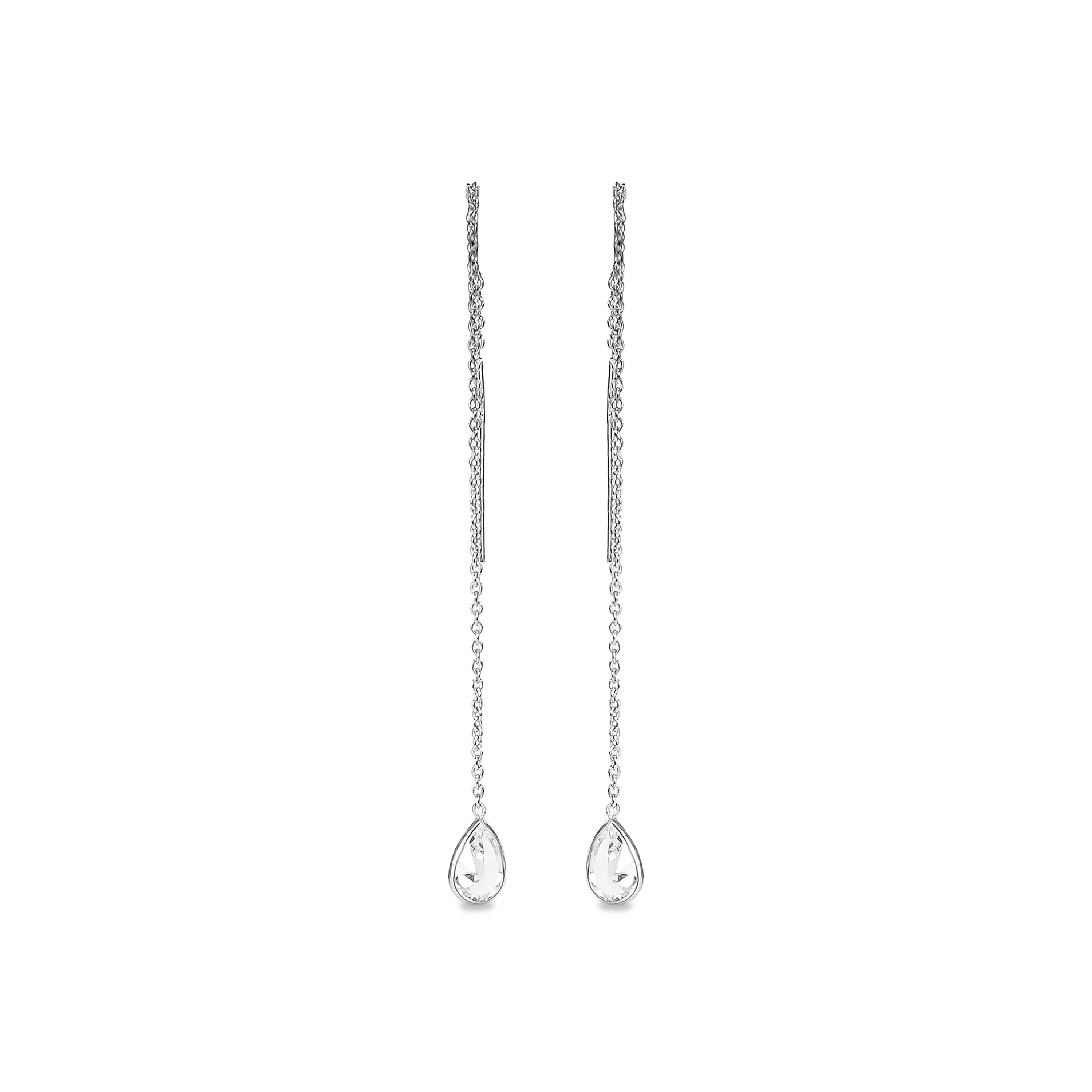 Orecchini Luxenter in argento sterling 925 con zirconi lucenti rifiniti in rodio - Essenziali