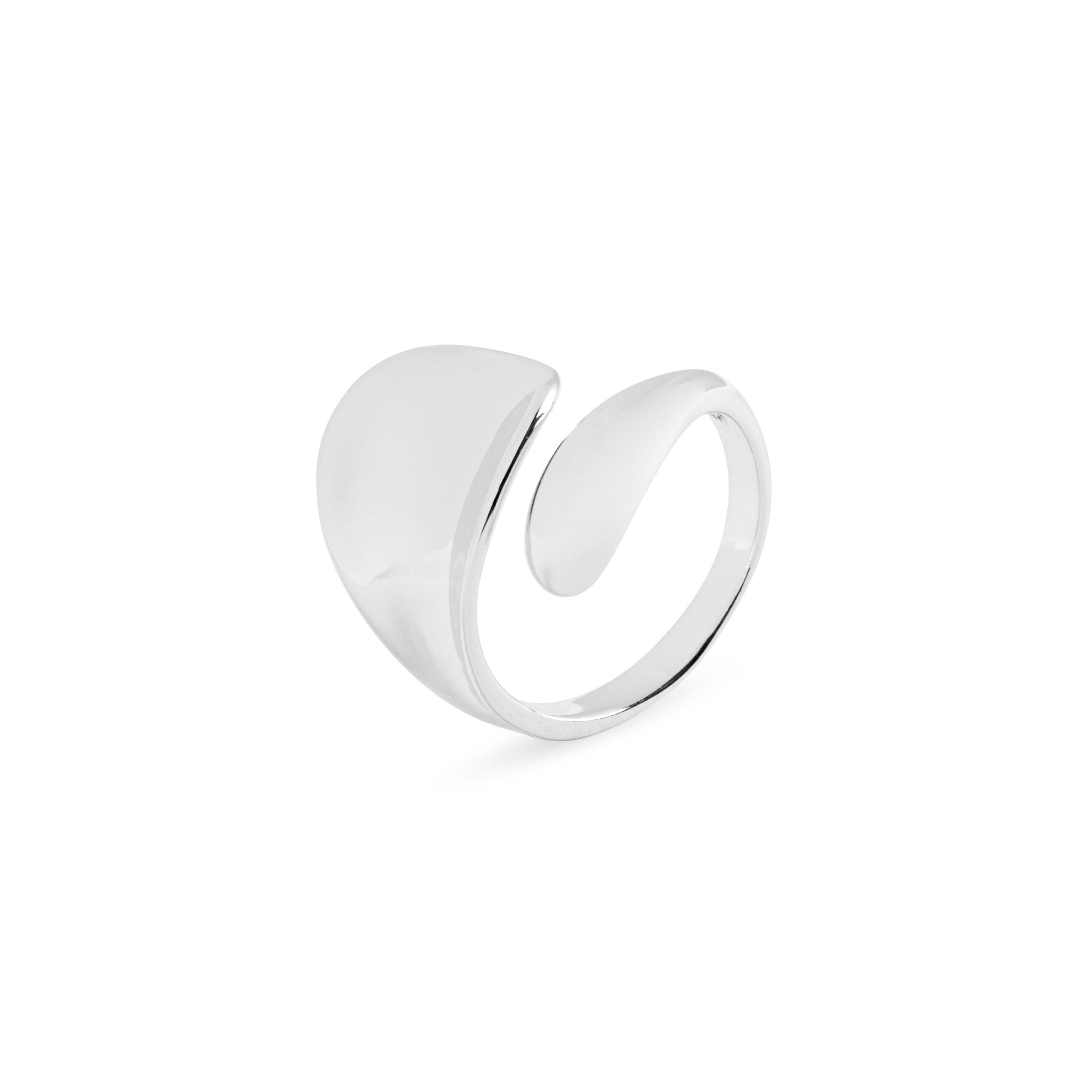 Anello Luxenter in argento sterling 925 con finitura rodio - Netli