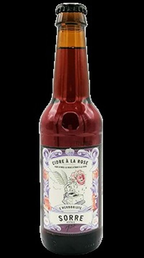 Cidre rosé à la rose