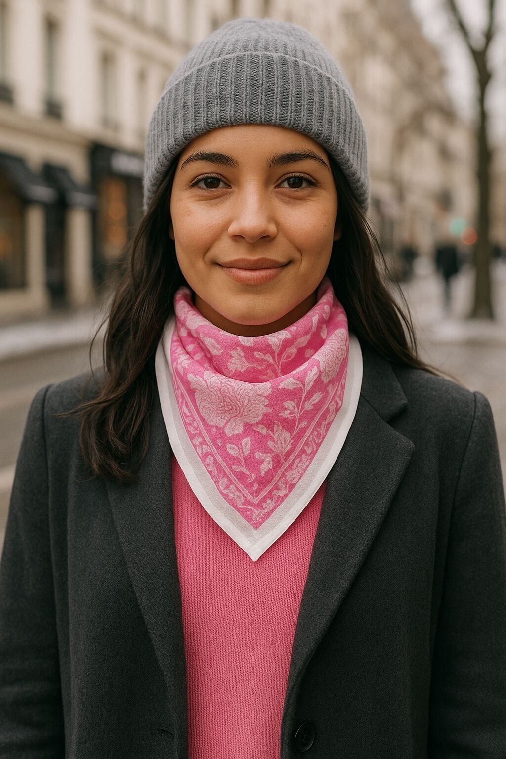 Sciarpa bandana indiana Voile di cotone 50x50cm Stampa a blocchi