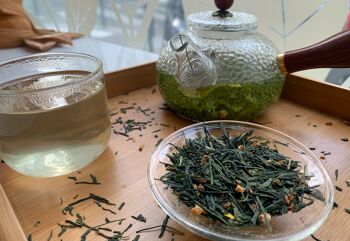 Thé vert - Sencha & Yuzu ／ thé du Japon & écorces de yuzu 5