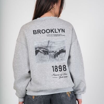 Sweat tendance oversize inscription "BROOKLYN" - BROOKLYN