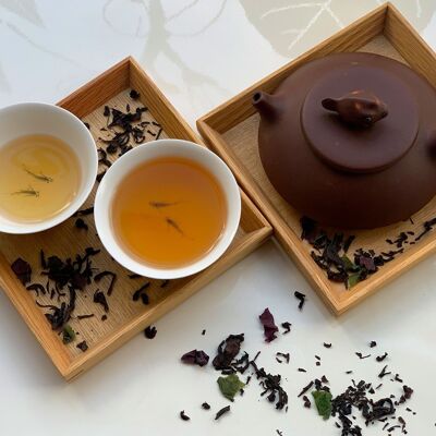 Cyan tea - Alga Narcissus ／ tea from China & seaweed from Brittany