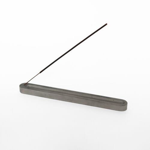 Tranquility Round Grey Concrete Incense Holder