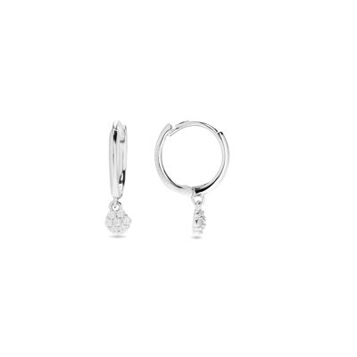 Orecchini Luxenter in argento sterling 925 con finitura rodio - Hamti