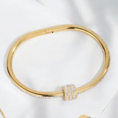 Bracelet Vita gold plated with zircons