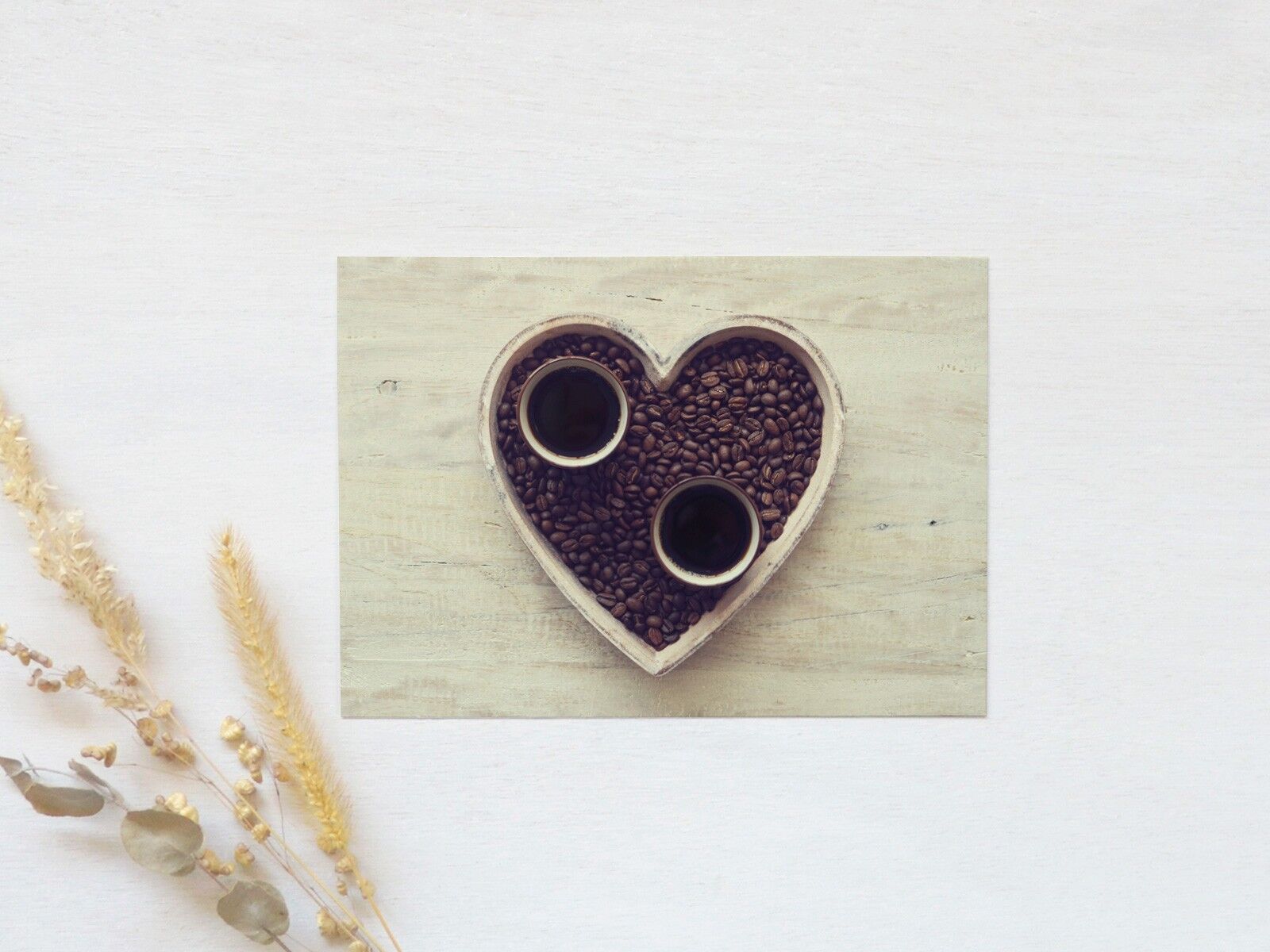 Carte postale photo : Café des amoureux • finition mate élégante (enveloppe incluse)