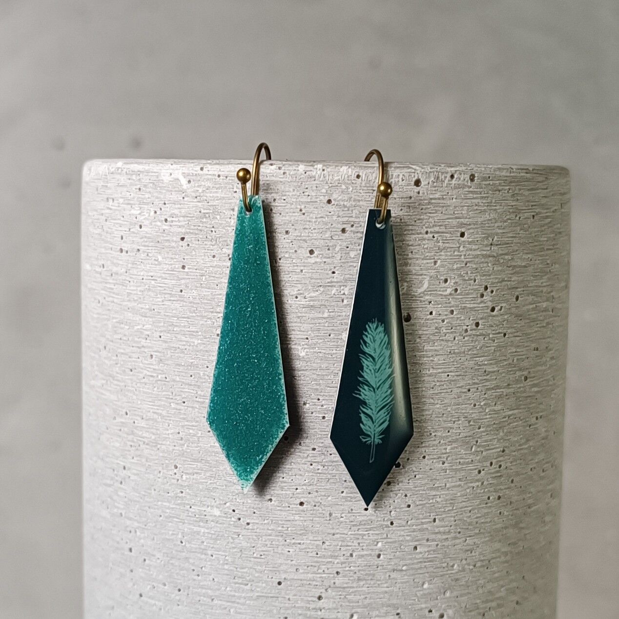 reversible Amboise-Ohrringe – Feder 0951