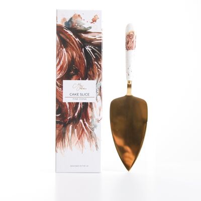 The Hebrides - Highland Cow Pastry Cake Slice