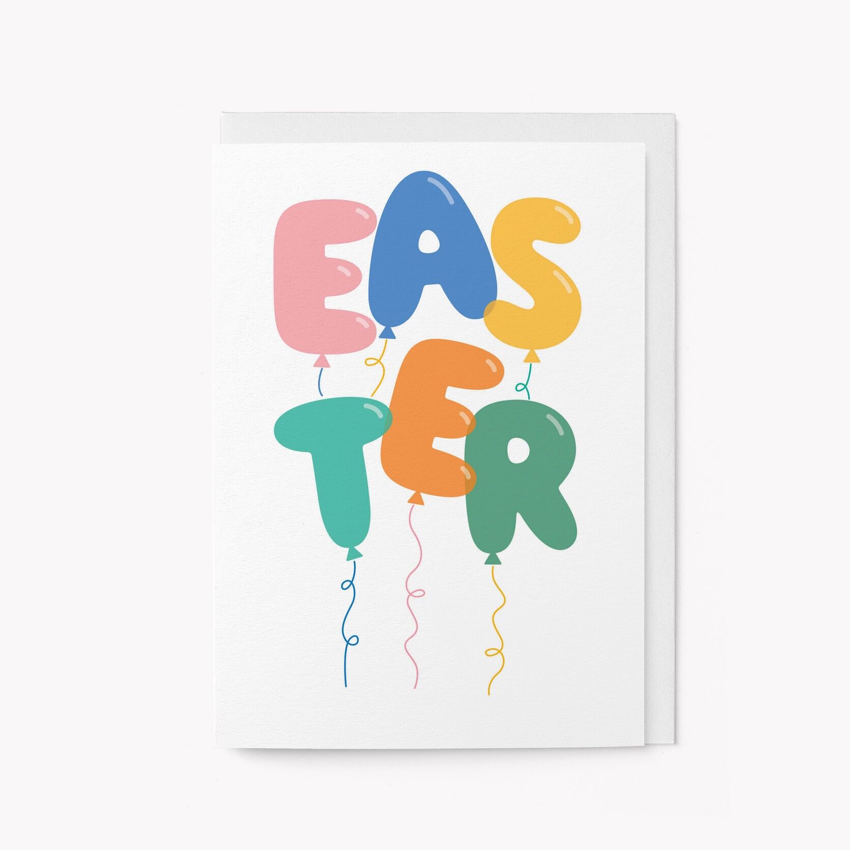 Palloncini di Pasqua - Biglietto di auguri