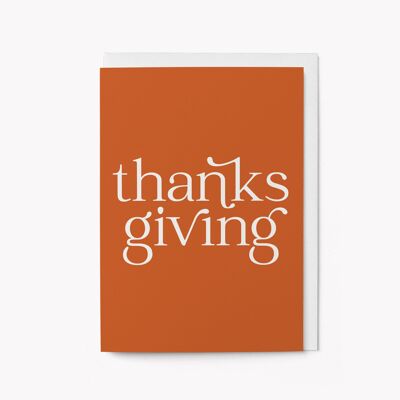 Thanksgiving - Carte de vœux