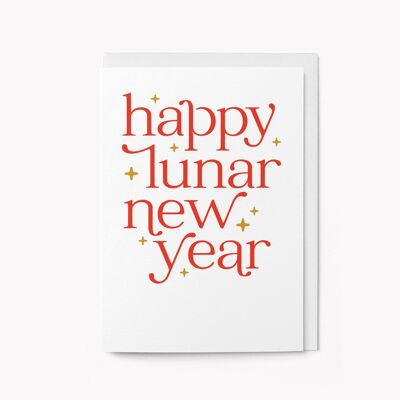 Biglietto di auguri per il capodanno lunare